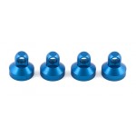 FT Shock End Cap, blue anodized aluminum