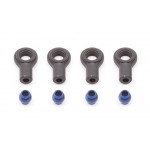 FT Blue Aluminum Shock Pivot Ball with Eyelet