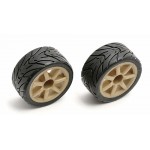 18R Wheels/Tires, gold, with foam, mounted