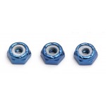 8-32 Blue Aluminum Low Profile Locknut