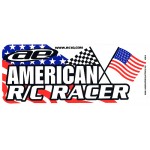 American R/C Racer Bumper Sticker decal, color