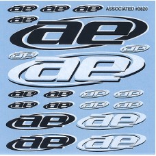 AE logo decal sheet, black and white