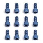 FT 4-40 X 1/4 Socket Head Cap Screw, blue aluminum