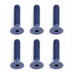 FT 4-40 X 1/2 Flat Head Socket Screw, blue aluminum