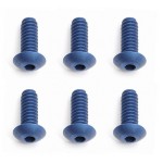 FT 4-40 X 5/16 Button Head Cap Screws, blue aluminum