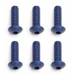 FT 4-40 X 3/8 Button Head Cap Screws, blue aluminum