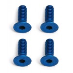 FT Screws, M2 x 6 FHCS, Blue Aluminum