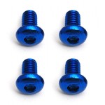 FT Screws, M2.5 x 4 BHCS, Blue Aluminum