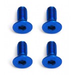 FT Screws, M2.5 x 6 FHC,S Blue Aluminum