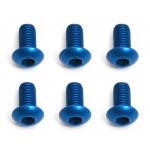 FT Screws, M3 x 6 BHCS, Blue Aluminum