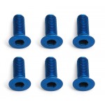 FT Screws, M3 x 8 FHCS, Blue Aluminum