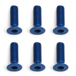 FT Screws, M3 x 10 FHCS, Blue Aluminum