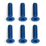 FT Screws, M3 x 12 FHCS, Blue Aluminum