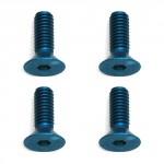 Screws, M4 x 12 FHCS, blue aluminum