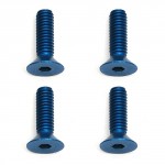 Screws, M4 x 14 FHCS, blue aluminum