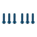 FT Screws, M3 x 14mm BHCS, blue aluminum