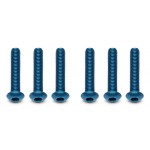 FT Screws, M3 x 16mm BHCS, blue aluminum