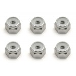 8-32 Aluminum Locknut, silver