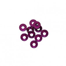 3 mm. ALU. WASHERS PURPLE (10pcs.)