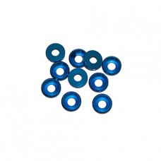 4 mm. ALU. WASHER BLUE (10pcs.)
