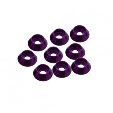 3 mm. ALU. CAP HEAD WASHER PURPLE (8pcs.)