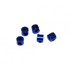 2 mm. ALUMINIUM STOPPERS BLUE (5pcs.)